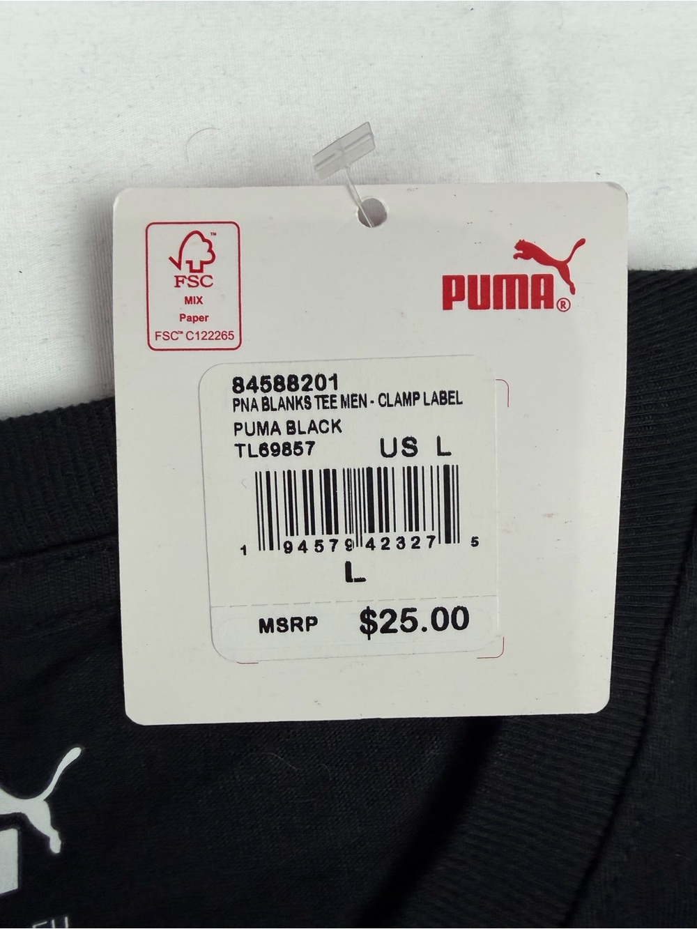 Puma Black Men’s Tee
